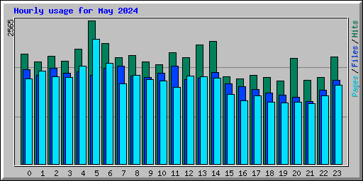 Hourly usage for May 2024